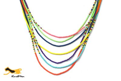 Multi-Beaded Strand Necklace