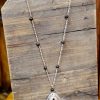 cactus open necklace volcano rock