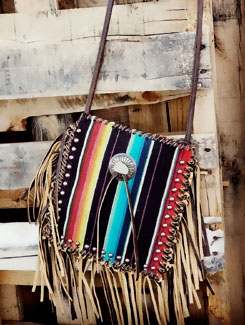 Pouch Blk Serape