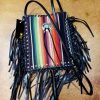 serape black pouch bag